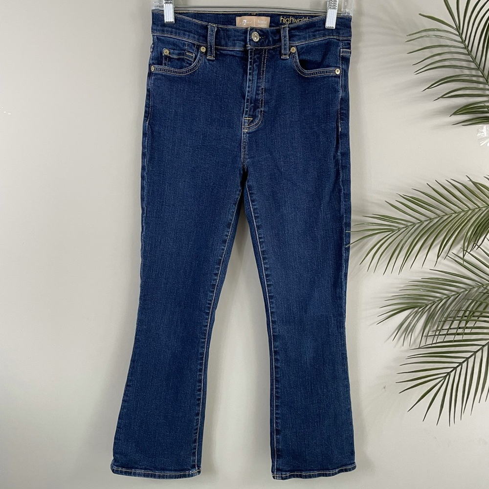 7 for all mankind kick crop jeans
